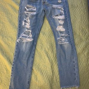 Custom Levi’s boyfriend jeans